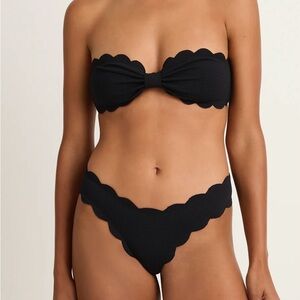 Marysia Antibes Scalloped Bandeau Bikini Set